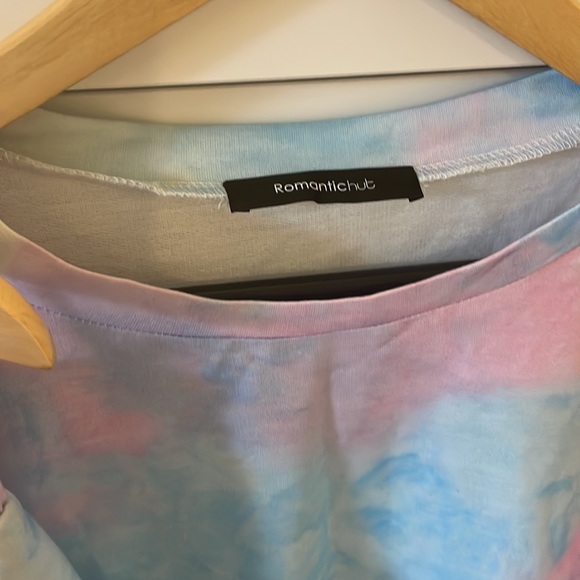 Vici Tie Dye top and short lounge pajama casual set - Picture 9 of 10